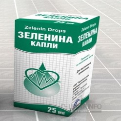 Капли зеленина