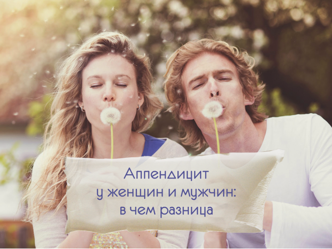 Симптомы аппендицита у женщин и мужчин