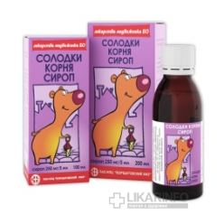 Солодки корня сироп